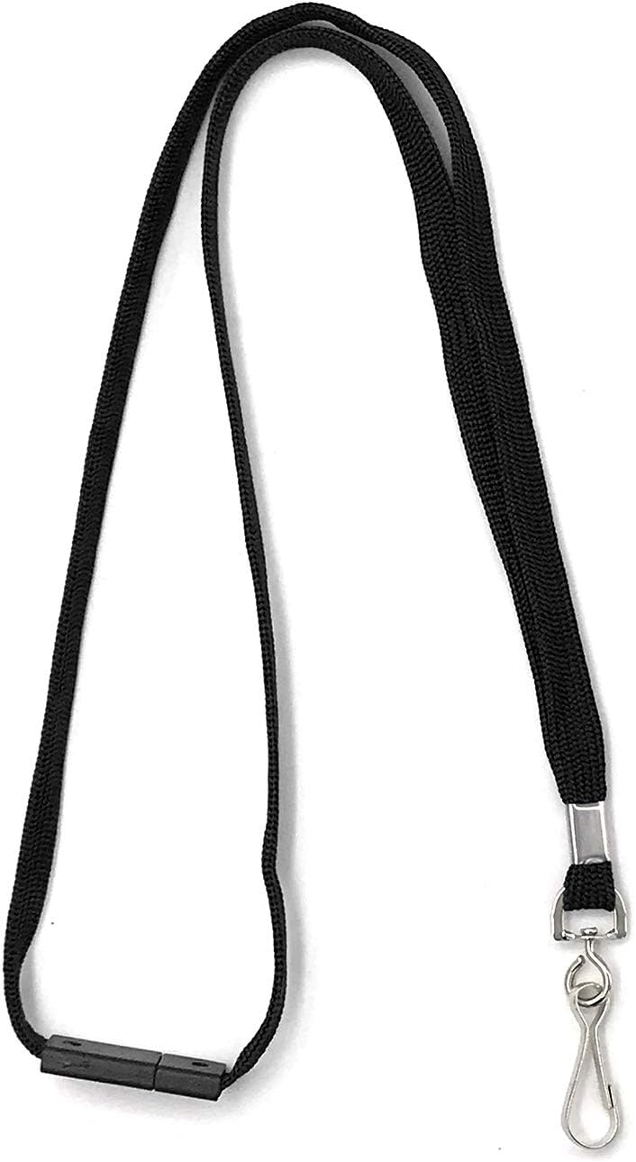 Beebel Breakaway Lanyards Black Lanyard Neck Straps Lanyards Swivel J Hook for Badge ID Card Holder - Image 4