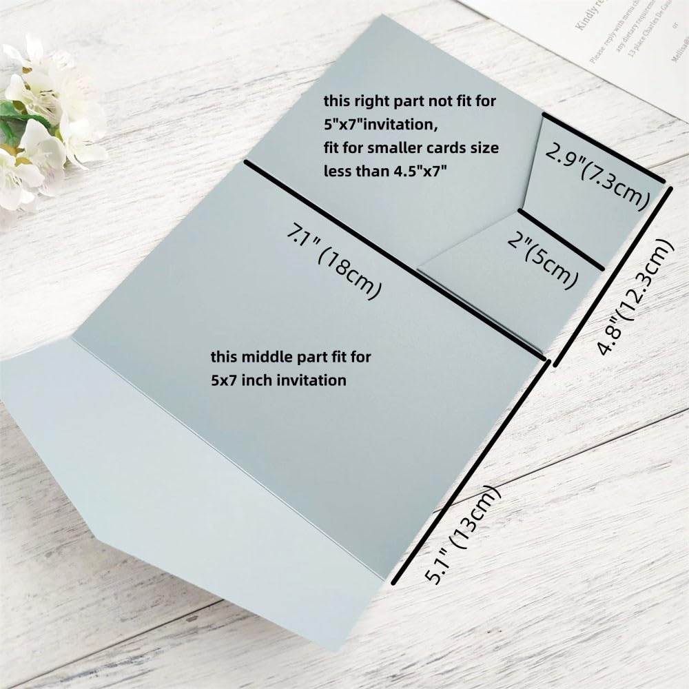 Invitation Part Sizes Invitation Pocket Fold Insert Sizes Luxurious Gold Pocketfold