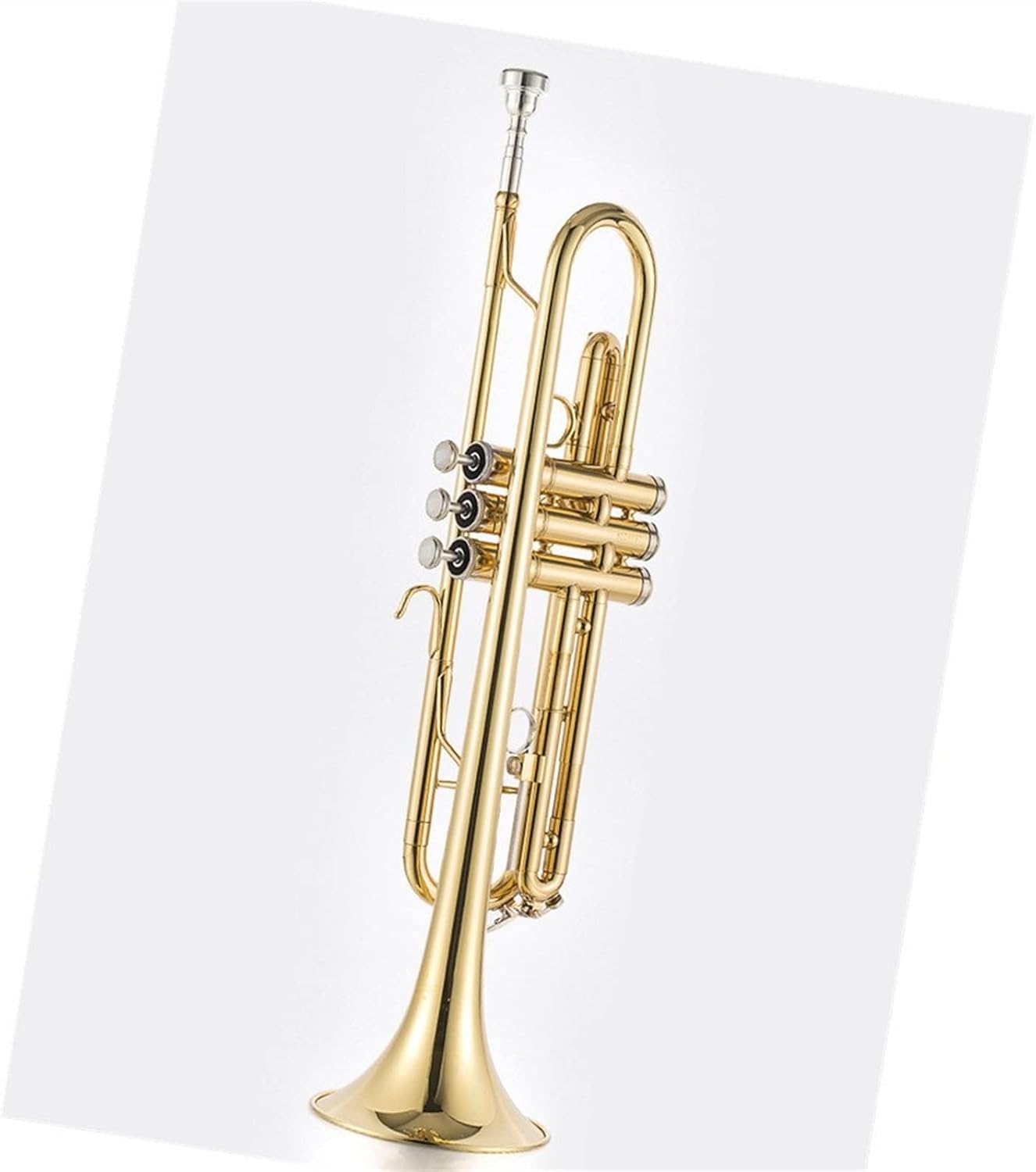 B-フラットラッカーゴールドトランペット真鍮素材初心者から演奏するの