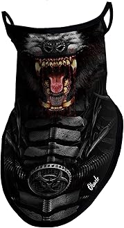 Neck Gaiter Face Mask with Ear Loops Bandana Face Mask Scarf Face Cover for Men Women