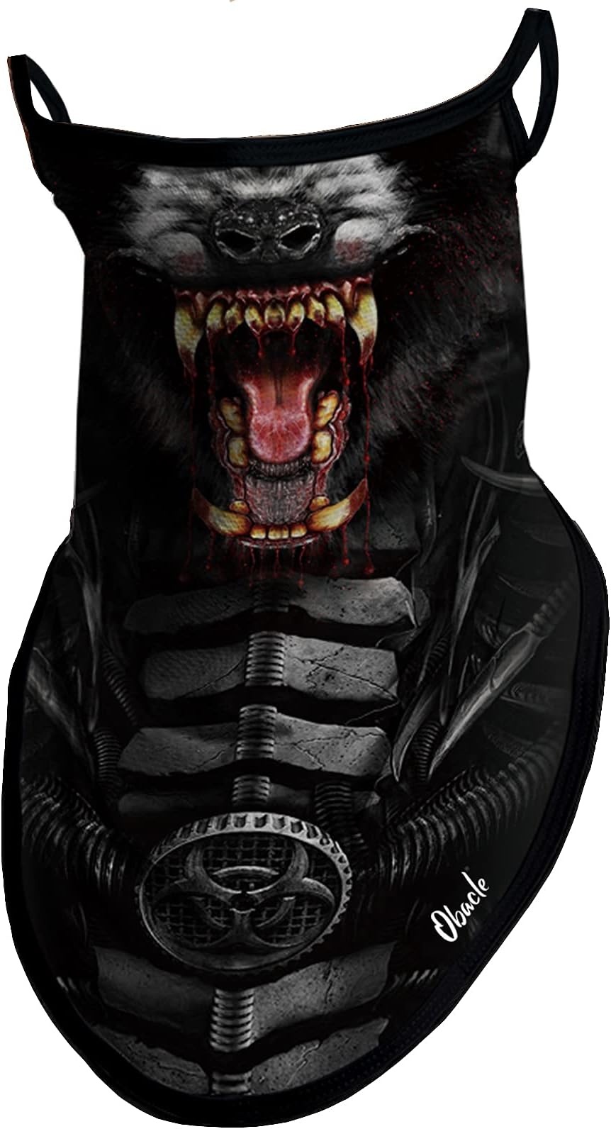 Obacle Neck Gaiter Face Mask with Ear Loops Bandana Face Mask Scarf Face Cover for Men Women