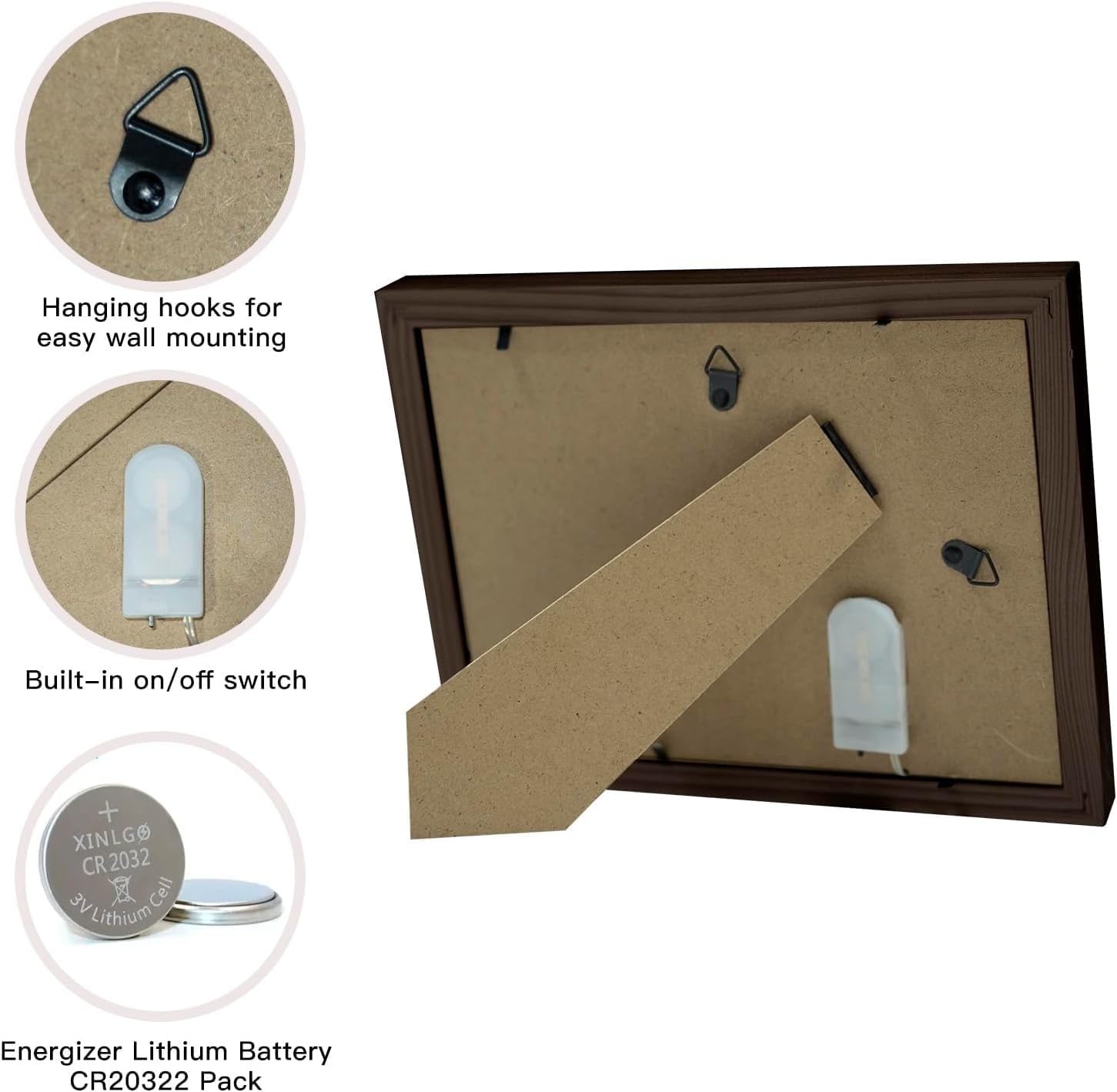 Sympathy Gifts for Loss of Mom,Memorial LED Shadow Box,Memorial Gifts for Loss of Mom,Condolences Gift for Loss,Bereavement Picture Frame Fits 4x6 in Photo - Image 5