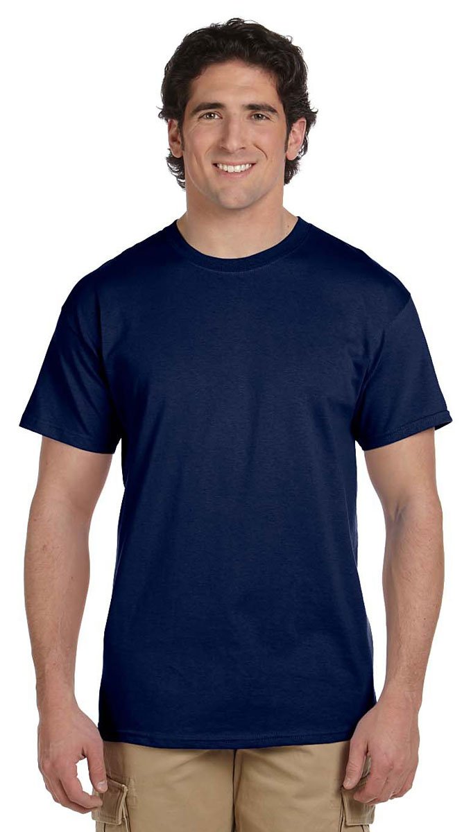 Gildan Men's Ultra Cotton Tee Extended Sizes, Navy, XXX-Large