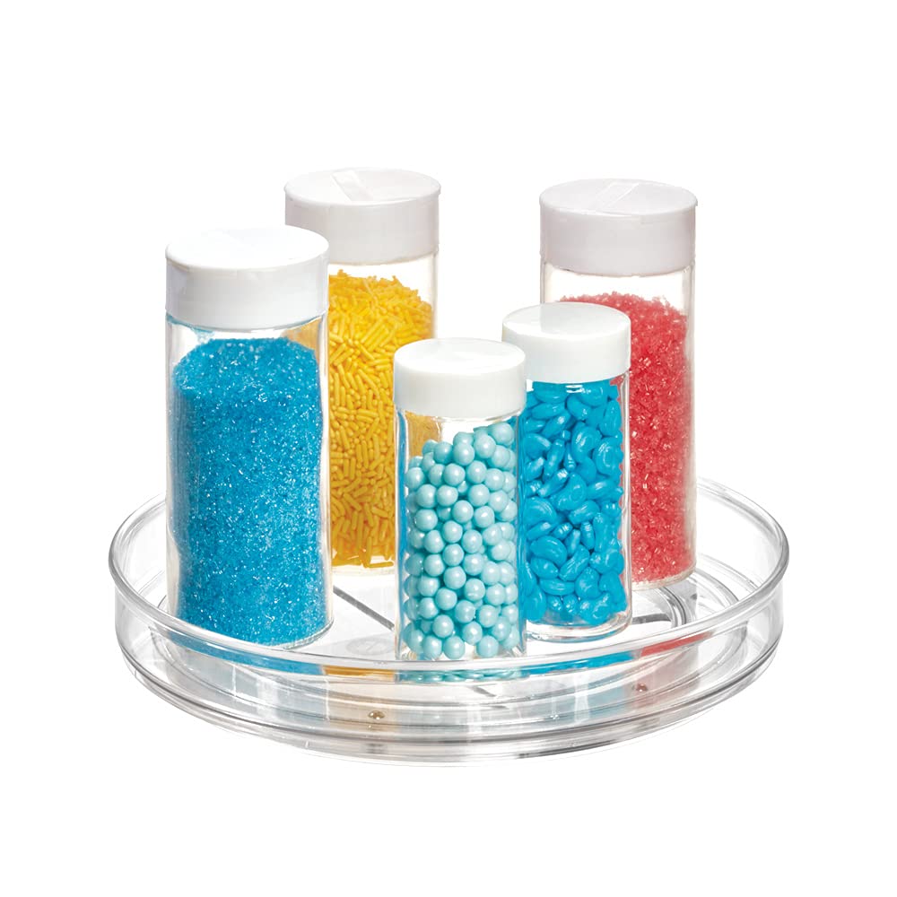 INTERDESIGN The Home Edit Single Tier Turntable, 9-Inch Size, Clear