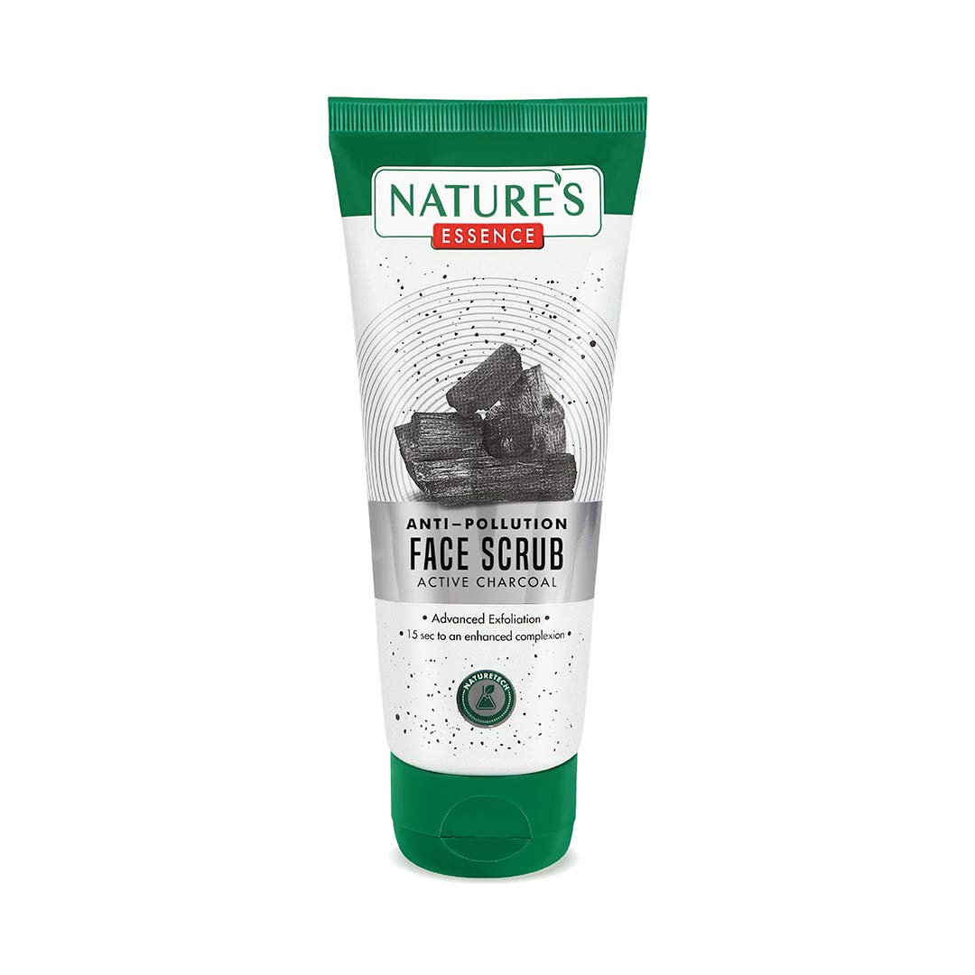 Nature's Essence Anti Pollution Charcoal Face Scrub, 50 g, White