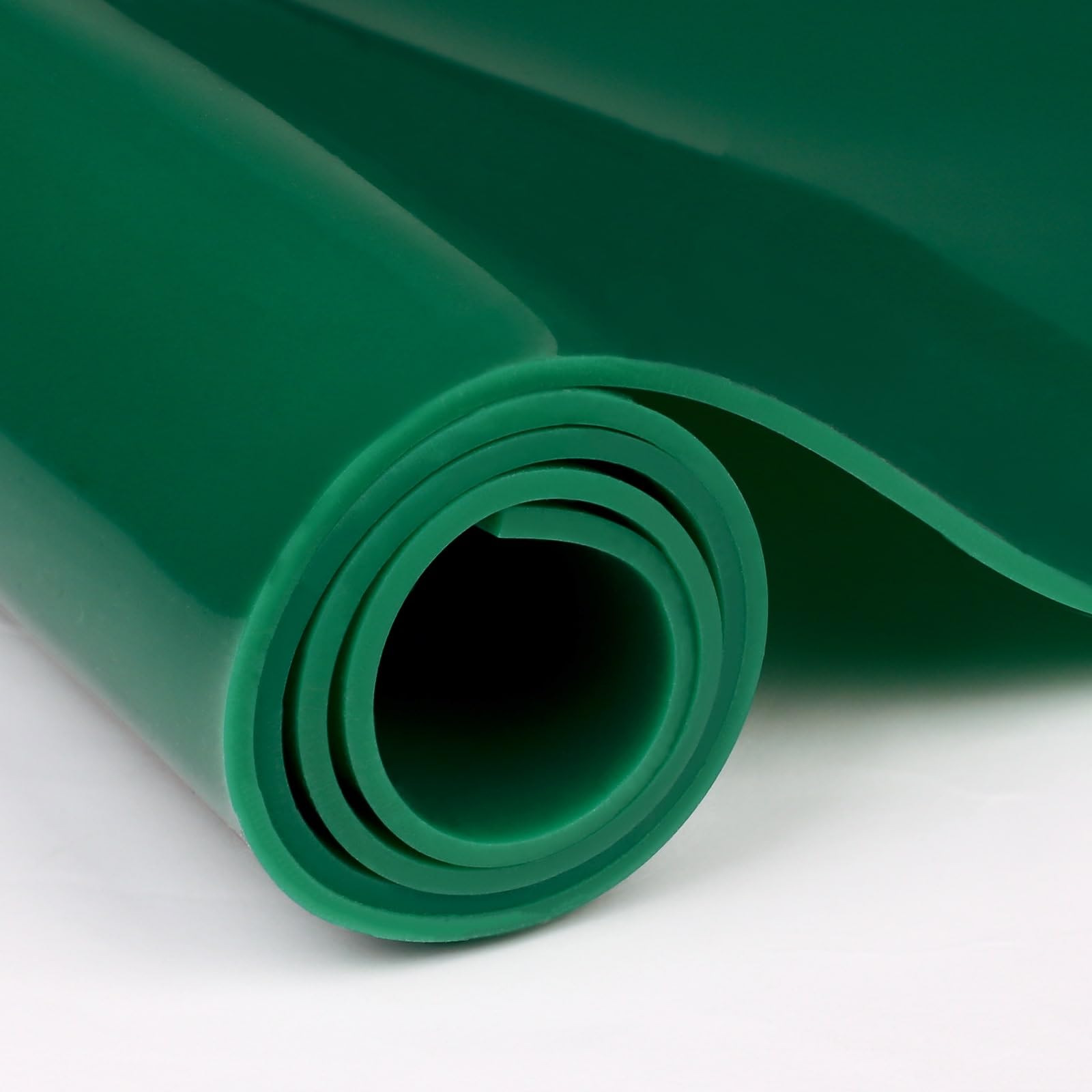 WochiTV Green Silicone Rubber Sheet, 12" Wide x 1/8" Thick x 12" Long High Temperature Rsistant Rubber Mat for DIY Gaskets Material, Pads, Sealing,