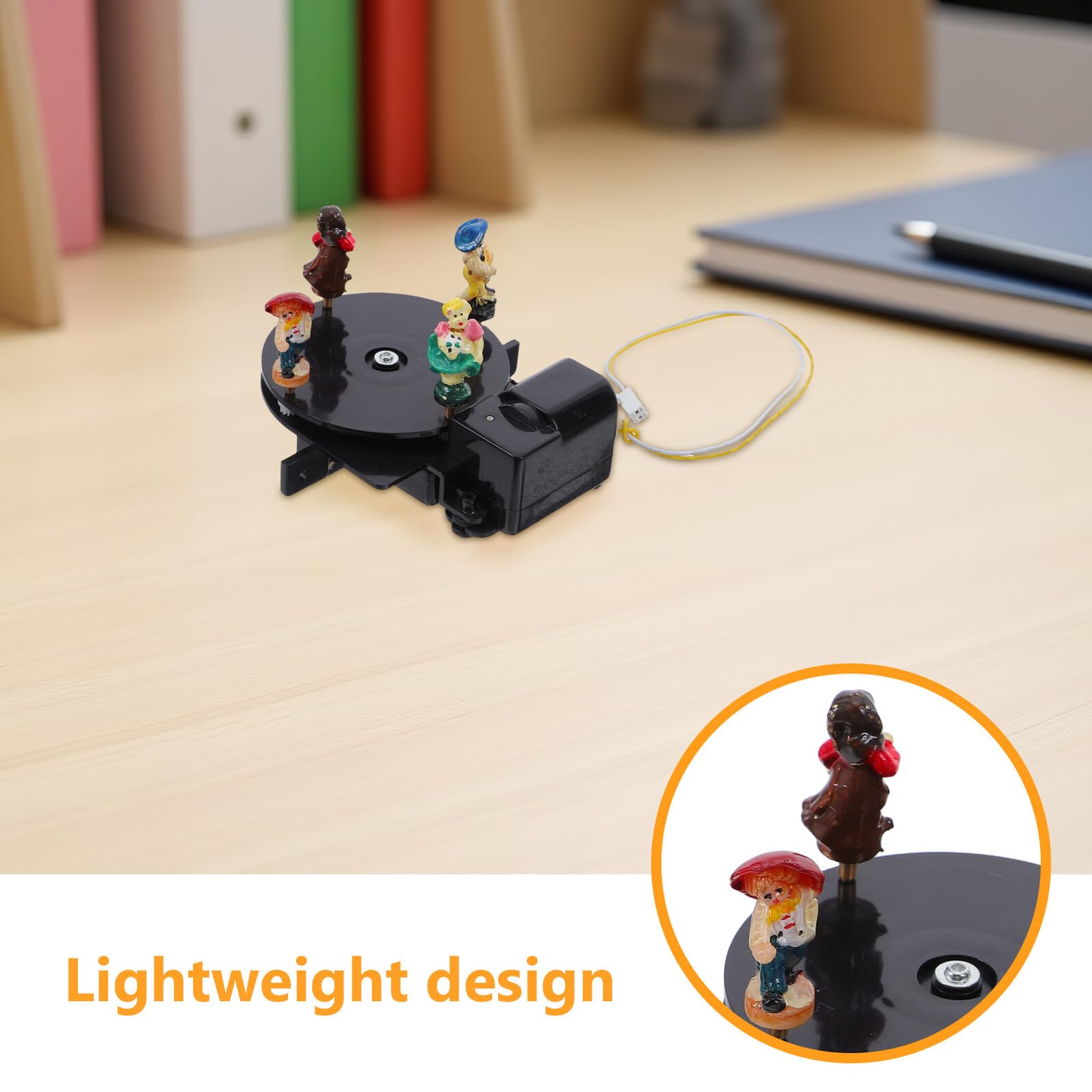 Mecanismo Giratorio de Plástico para Reloj de Aves Compatible Movimiento 8599c, Pieza Rotativa Decorativa Ligera y Silenciosa para Relojes de Aves, Accesorio de Repuesto