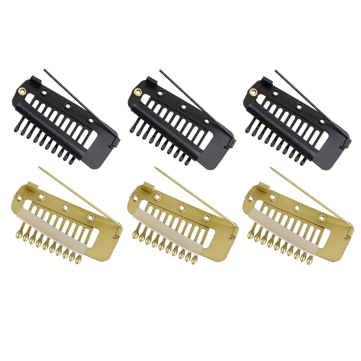 6pcs Dupatta Clips for Brides, MAYCREATE® Chunni Clips Dupatta Clip for Hair, Stainless Steel Strong Grip Dupatta Hair Pins for Veil for Bride, Headscarf or Hair Extensions Clips with Safety Pins