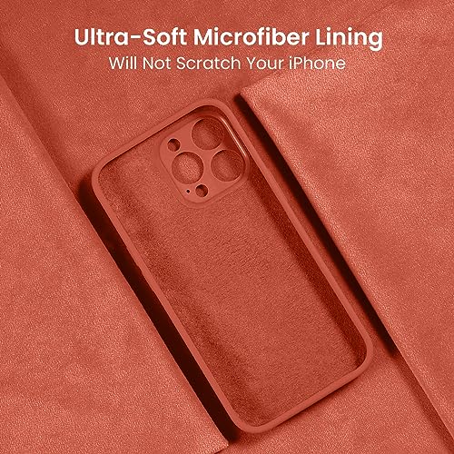 Image of FireNova Designed for iPhone 15 Pro Max Case, Silicone Upgraded [Camera Protection] Phone Case, Soft Anti-Scratch Microfiber Lining Inside, 6.7 inch, Pink Pomelo
