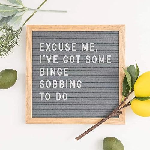 Miniatura 7 de Tablero de letras de fieltro, 10 x 10 pulgadas, letrero de madera intercambiable, marco de madera, montaje en pared, con soporte de exhibición (gris)