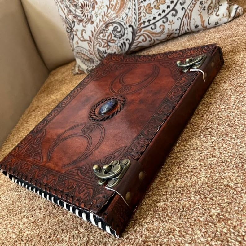 Classeur en cuir personnalisé à 3 anneaux, portefeuille en cuir pour homme, classeur à 3 anneaux avec classeur en cuir à anneaux de 2,5 cm, classeur en...