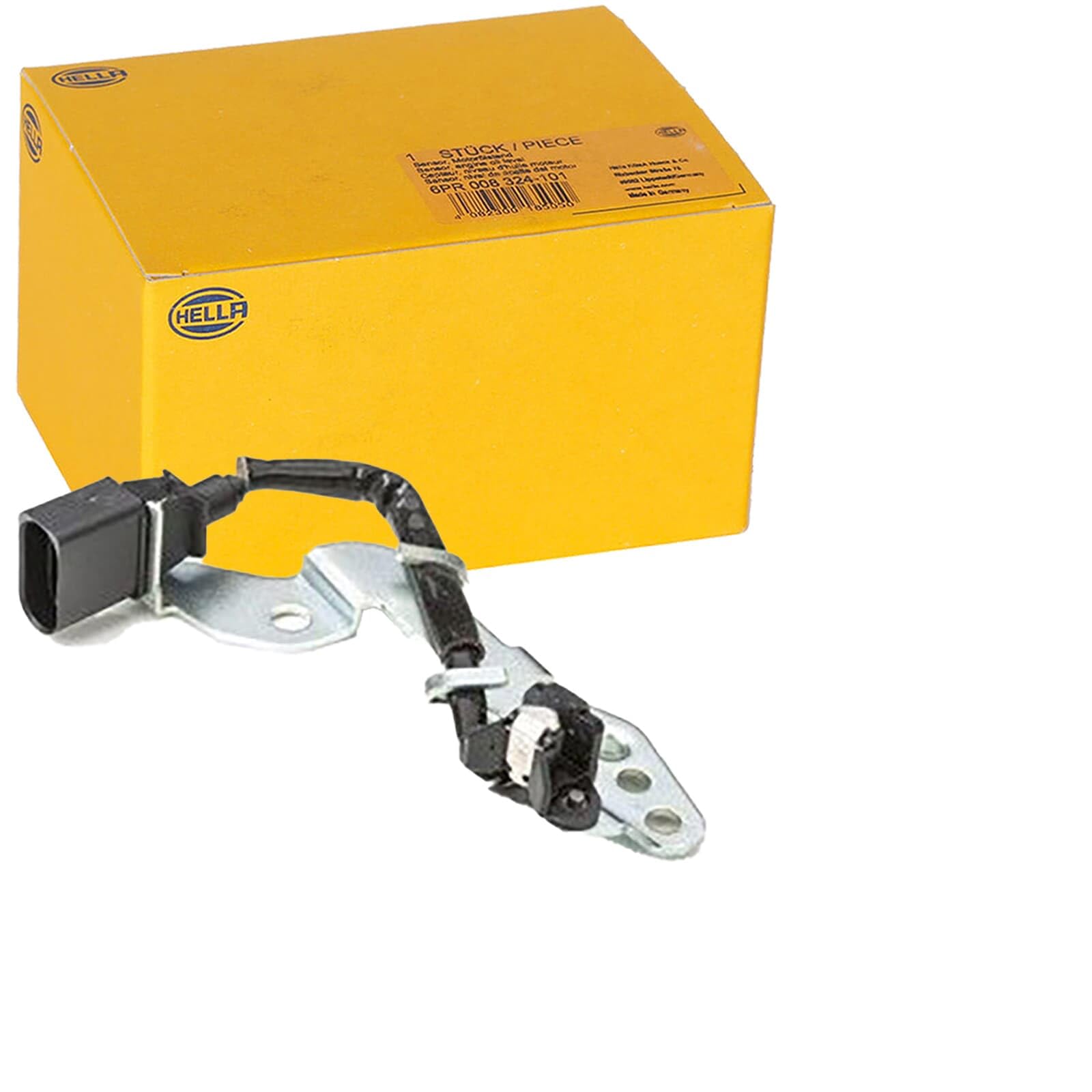 HELLA 6PU 009 121-561 Sensor, Nockenwellenposition - 12V - 3-polig - mit Klammer/ggf. Halter anpassen