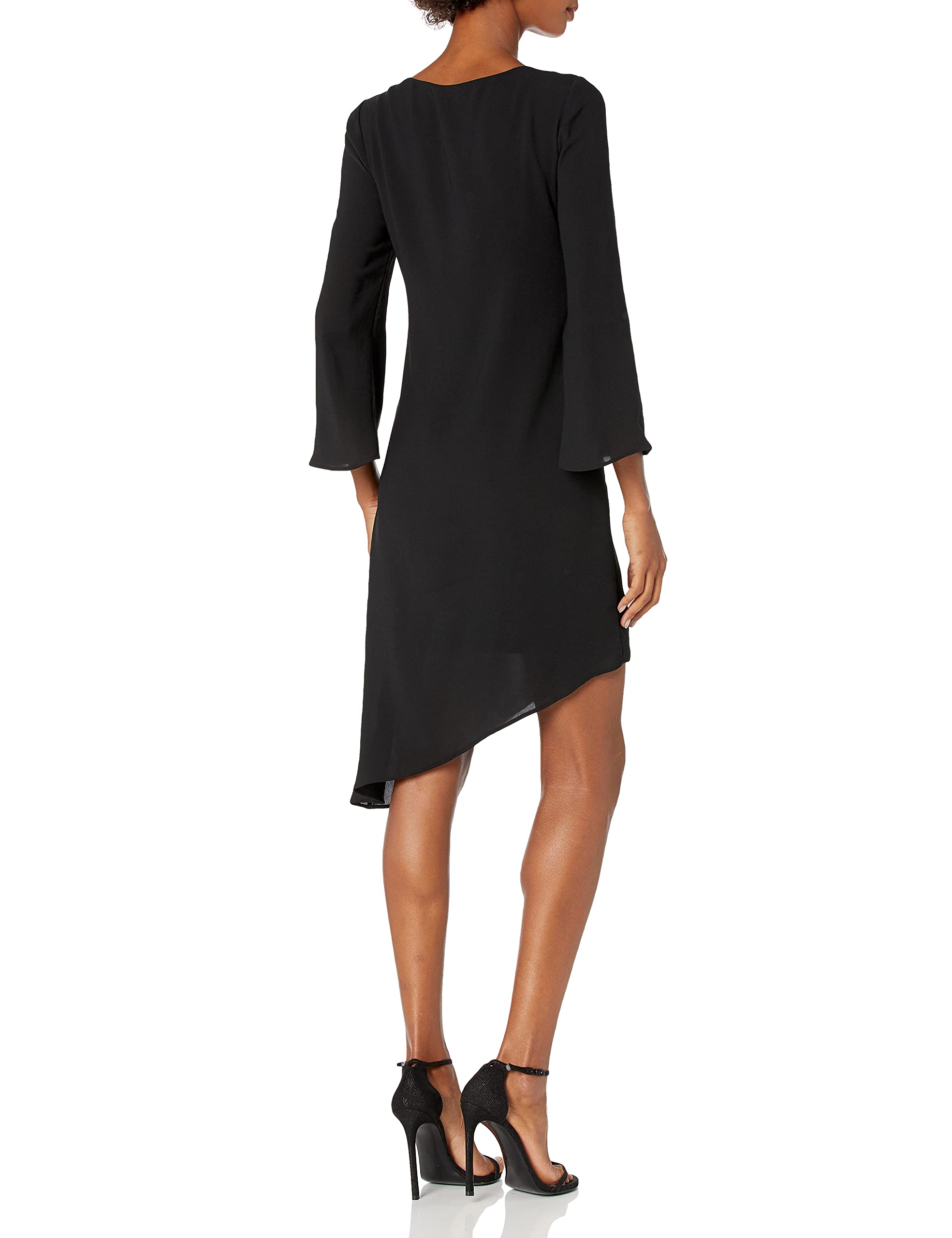 Adrianna Papell Sukienka Kobiety GAUZY CREPE FLARED SLEEVE DRESS