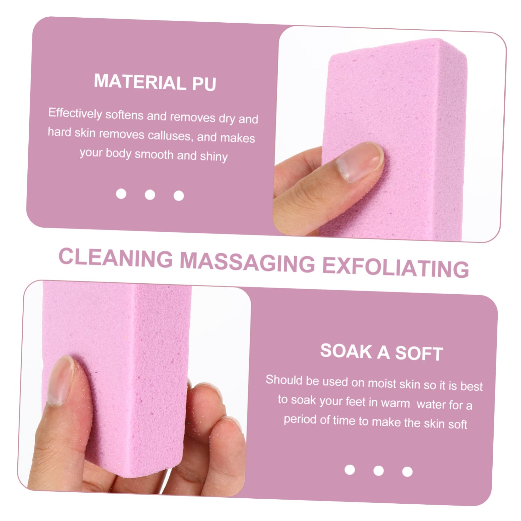 FRCOLOR 30pezzi Pietra Pomice Per Rimozione Della Morta Scrubber Doppia Faccia Per Piedi Esfoliante Ergonomico Leggero e Portatile Per Piedi Lisci e Confortevoli