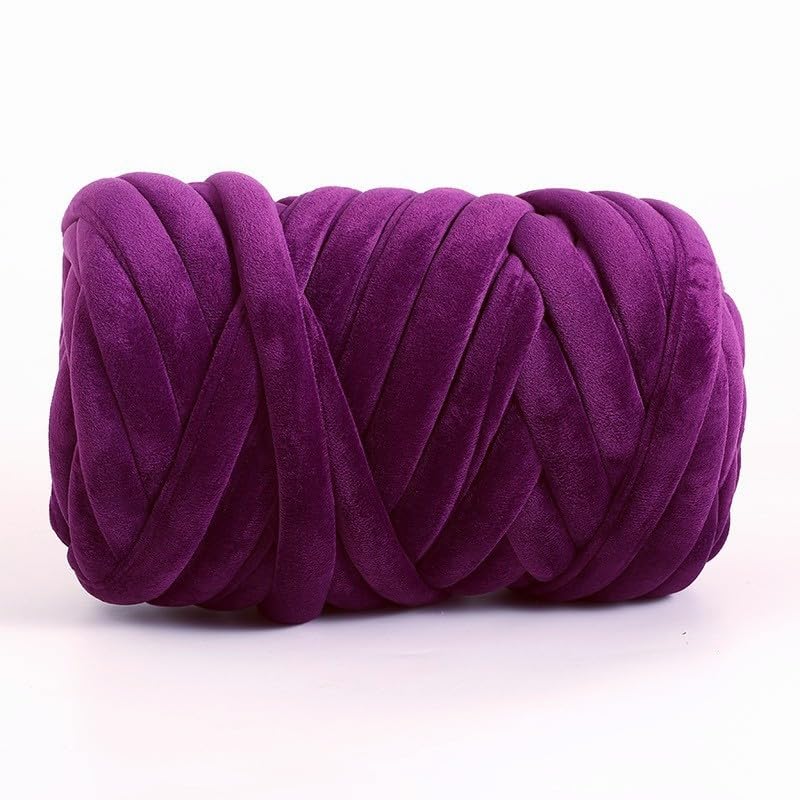 Chunky Chenille Yarn, Włóczka Jumbo Arm Knitting Yarn 1kg Multicolor(09)