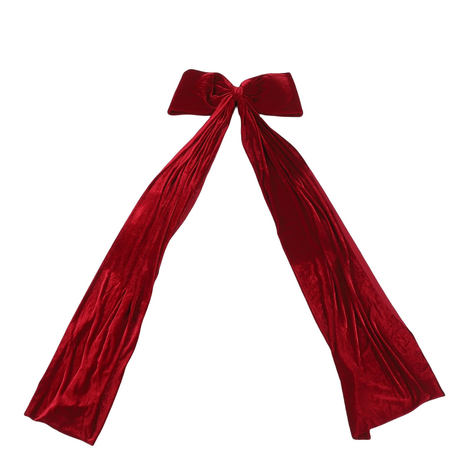 Jectse Weihnachtsbaumspitze, Schleife, 1,5 M, Große Schleife aus Rotem Samt, Dekoration für Urlaub, Party, Girlande, Haustür, Veranda, Hochzeit, Weihnachtsdekoration