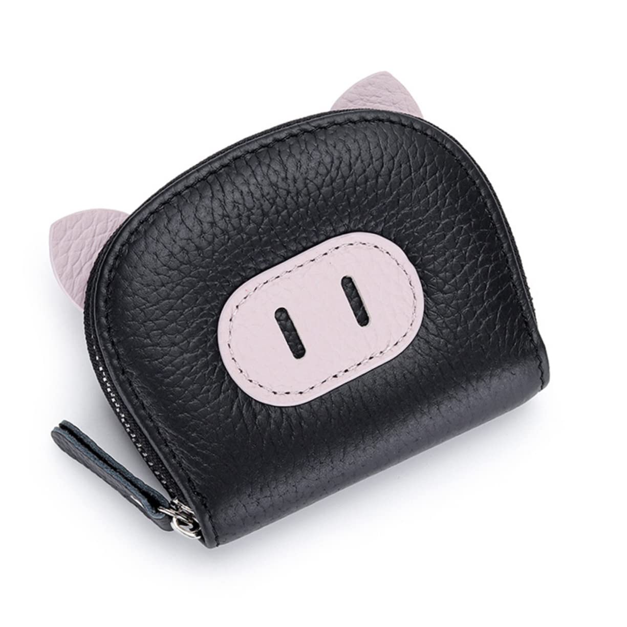 Porta titolari di carte chiaro carta portacarte da donna addebito pop portamonete portatile portafoglio con slot multi-scheda portafoglio per le donne pu Black