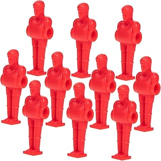 Kisangel 10 Pçs Jogador De Pebolim Mini Bonecas Mini Estatuetas Boneca De Plástico Peças De Mesa De Pebolim Bolas De Pebolim Substituição Bonecas De Futebol De Mesa Suprimentos De Futebol