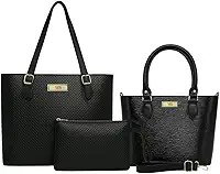 Kit Bolsa Feminina Grande + Baú + Carteira