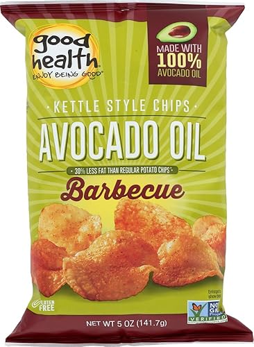 Miniatura 5 de Good Health Chips estilo hervidor de aceite de aguacate con sal marina de 5 onzas (4 bolsas)