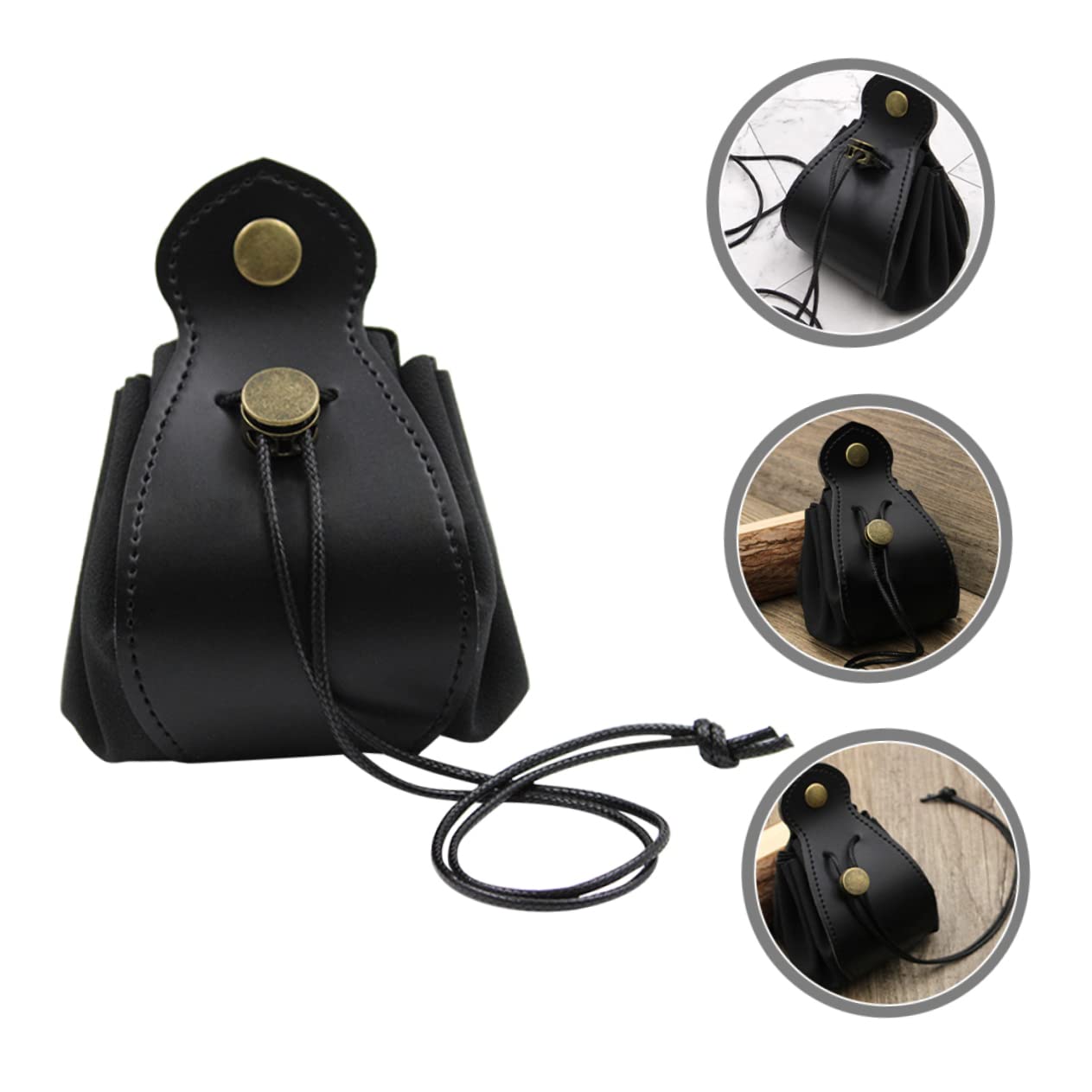 TOYANDONA 4pezzi Borsa Porta Dadi Pelle Organizer Pratico Per Giochi e Gioielli Sacchetto Anti-usura Compatto e Facile Da Pulire