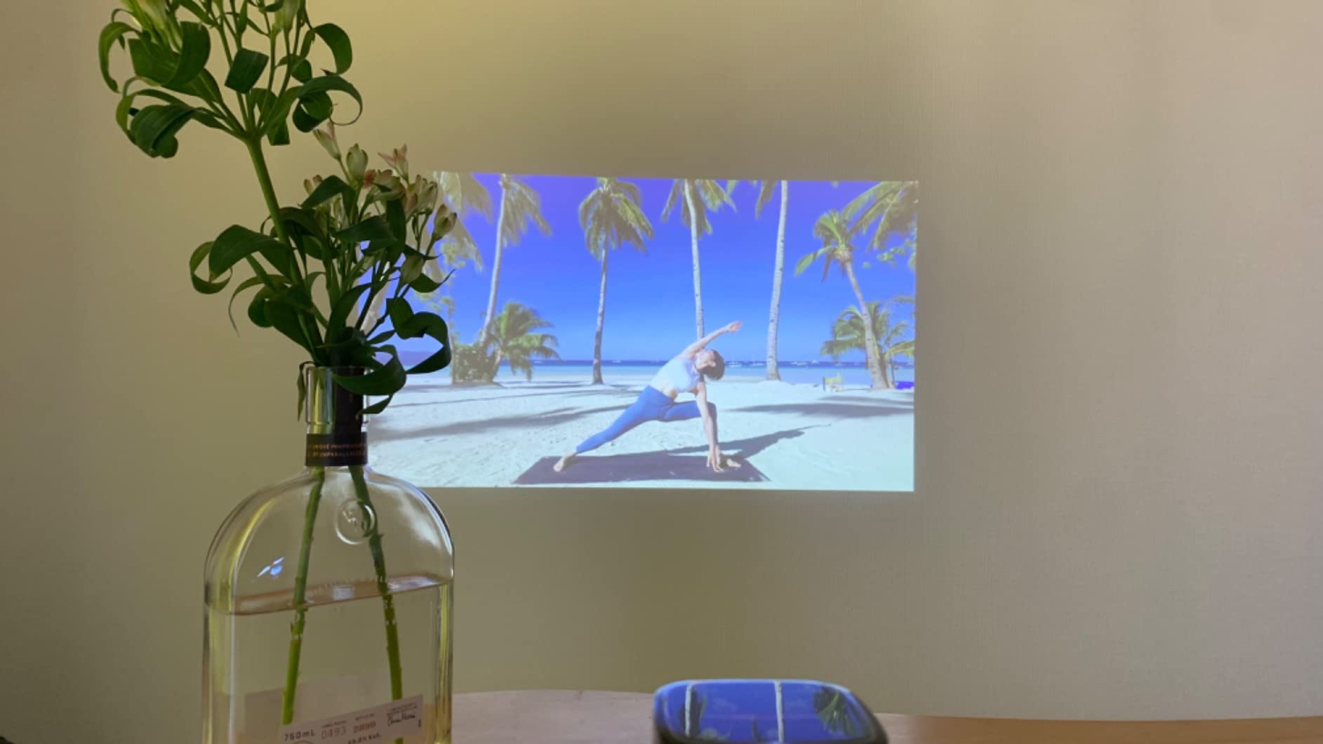 手軽で使いやすいです！お気軽に使うならこちらで充分！昼間でも遮光じゃないカーテンを閉めれば画面は見やすいですよ