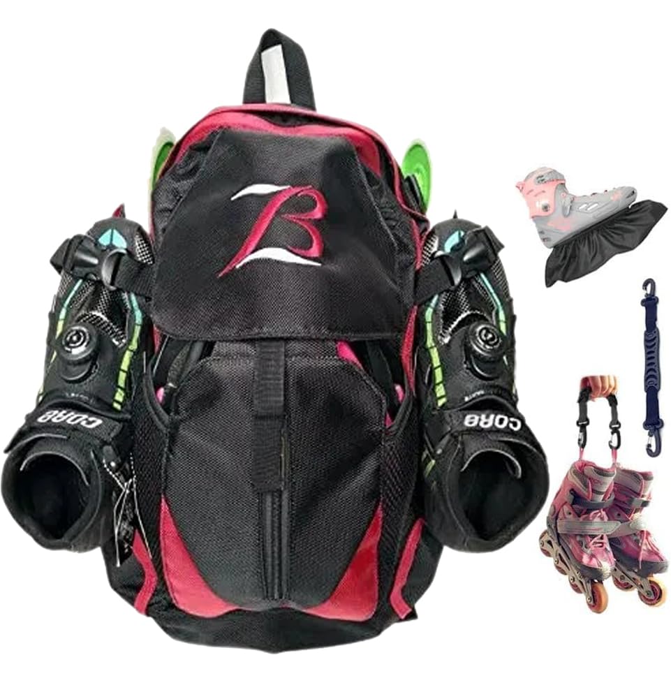 ZBH1985 Professionelle Skates Schuhe Rucksack Inlineskates Schlittschuhe Inline Skate Inline Skate Rucksack für Reise Schultasche