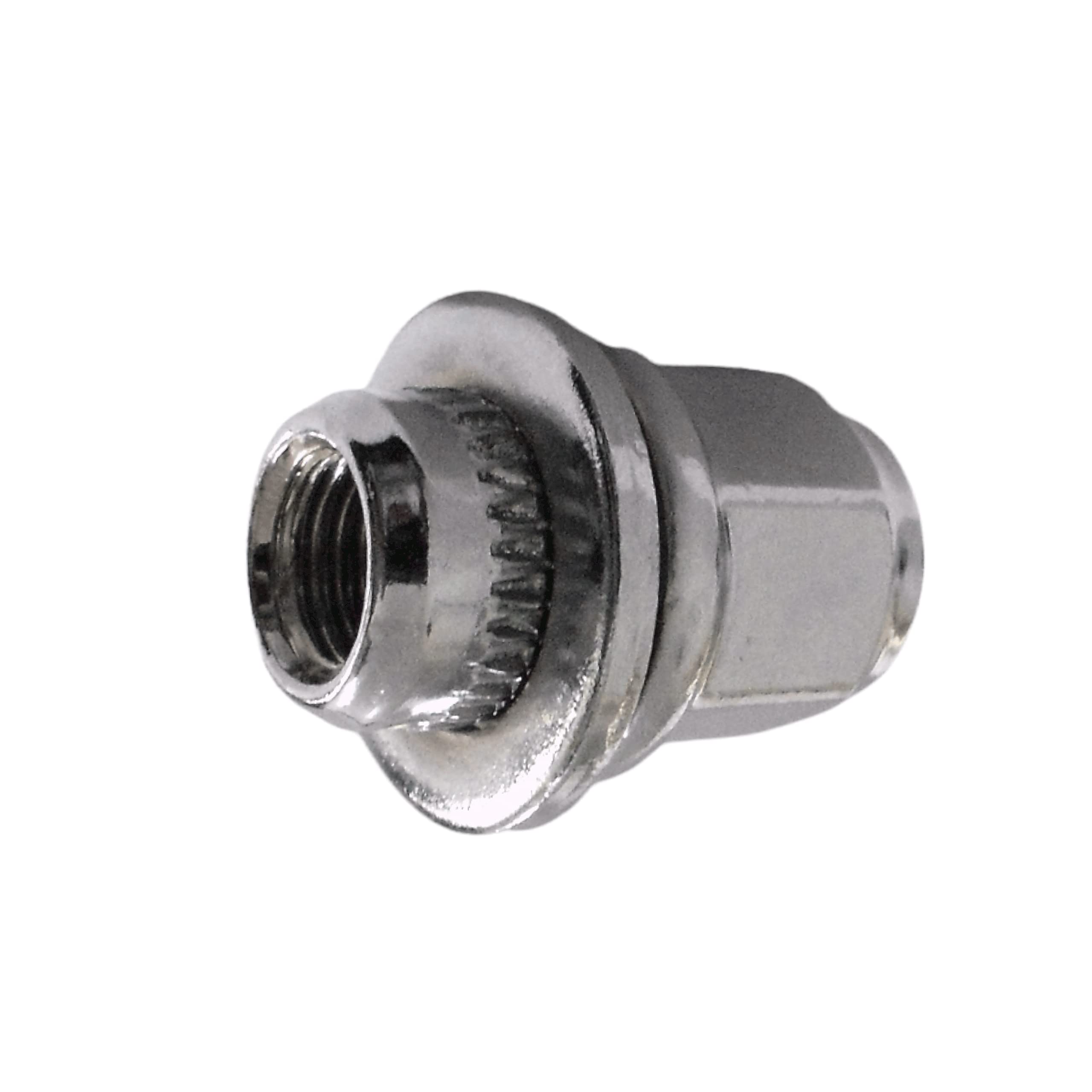 20 tuercas de rueda planas para llantas de aluminio originales M12 x 1,5, tuerca plana SW21, compatible con Toyota, Citoren, Fiat, Mitsubishi, Peugeot