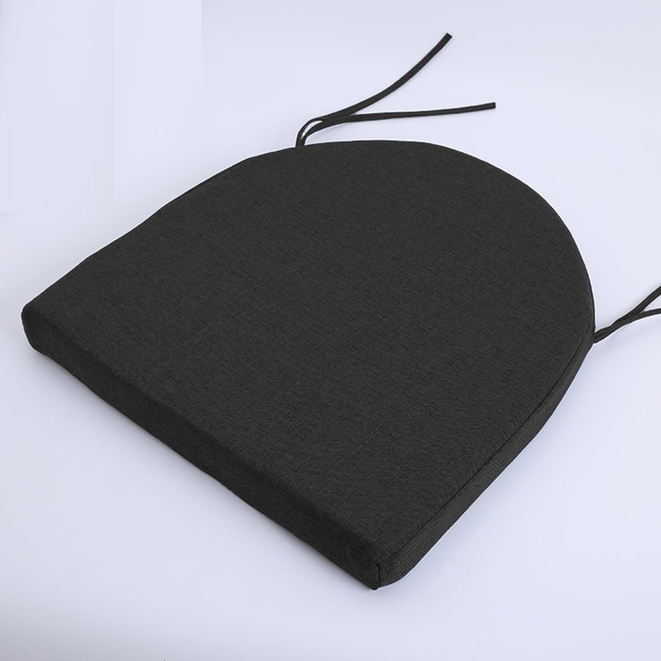 Rr tianshi U-Shaped Dining Seat Cushion Pads,Thicken 3/5/8cm Chair Seat Pads,Non-slip Chair Cushion Pad for Indoor Home Kitchen Patio (45X45X8CM,Black)