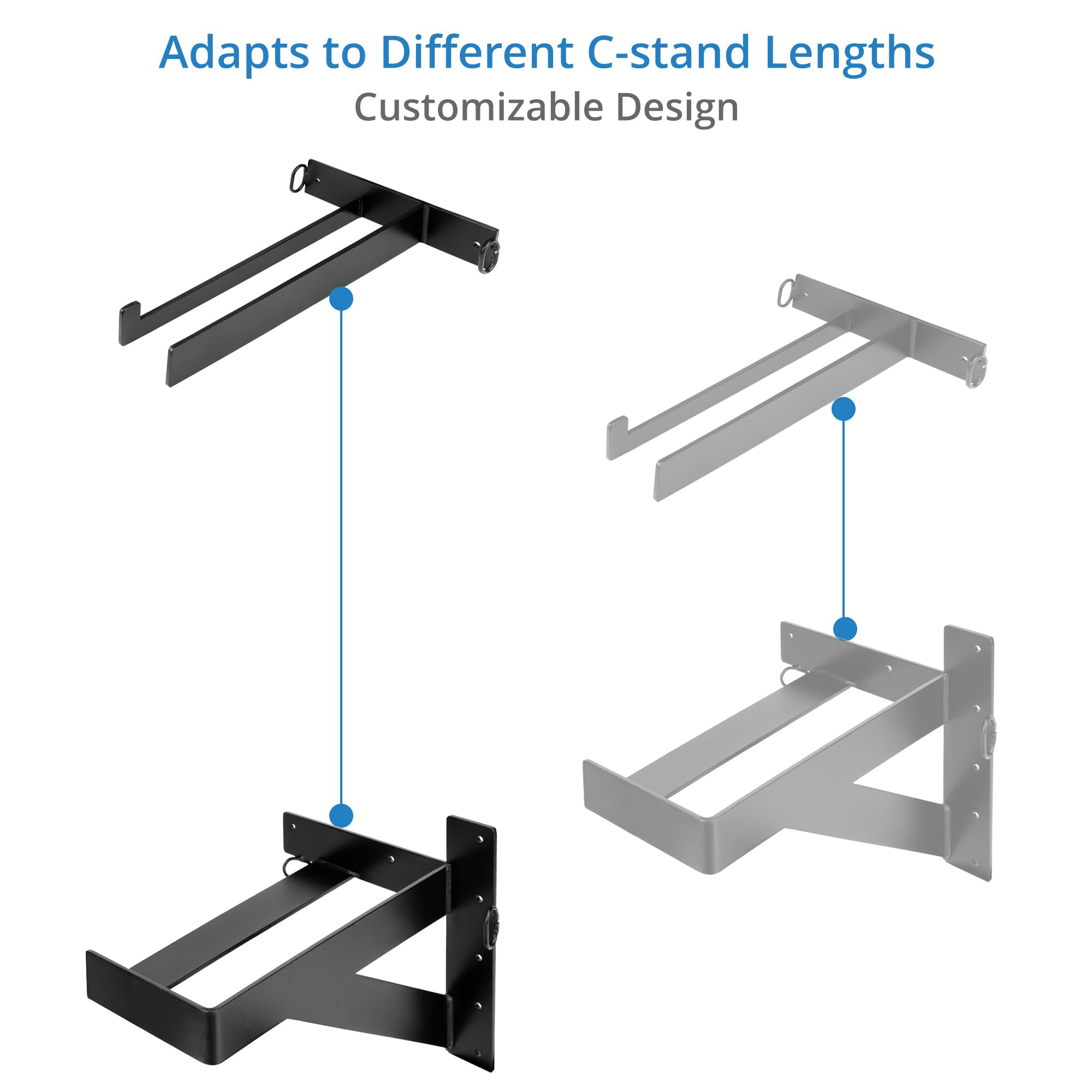 PROAIM SnapRig Wand-/Türhalterung für C-Stands I Inklusive Sockel und Top-Aufhänger I Equipment-Halterung aus hochwertigem Stahl I Tragkraft von 6 C-Stands (WR222)