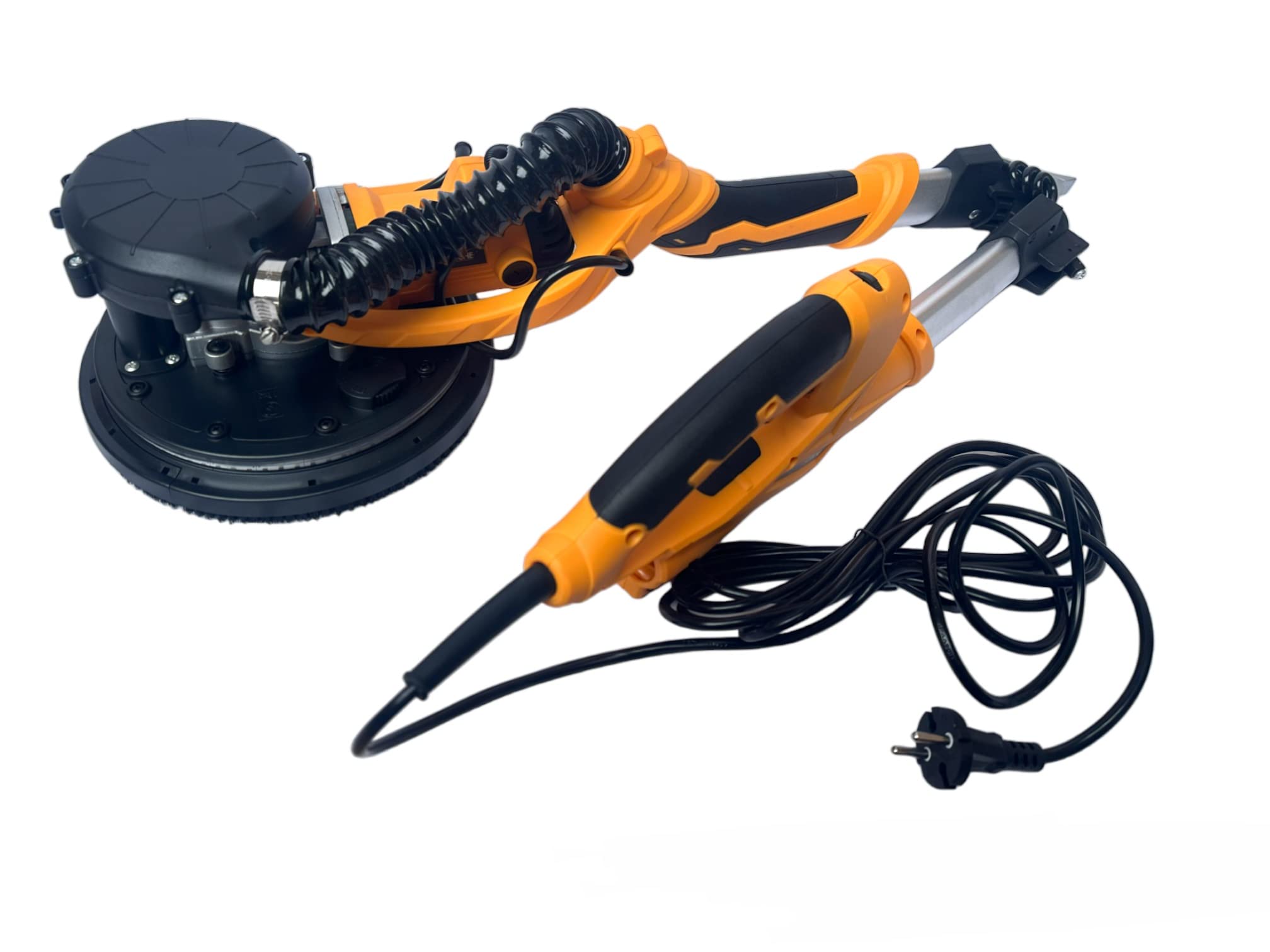 Levigatrice per Muro e Soffitti Levigatrice a Giraffa Pieghevole 800W Diametro Disco Ø225mm con Regolazione di Velocità 800-1800RPM con LED Raccolta Automatica di Polvere e 6 Dischi di Carta Abrasiva
