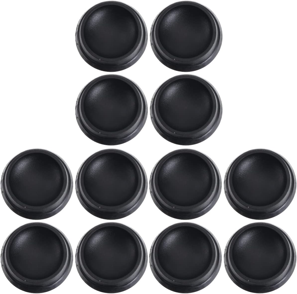 12pcs Chairs Accessory Sliding of Wheels Tips Black Floors Xcm Grippers