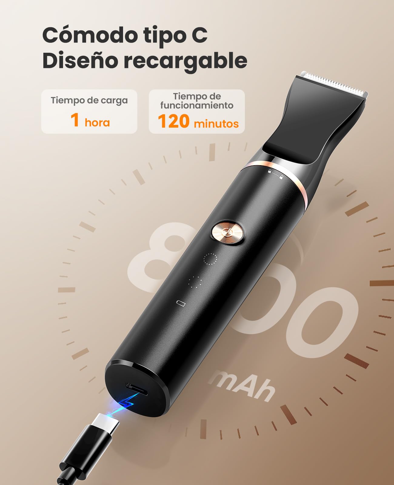 oneisall maquina cortar pelo perros en silencio cortapelos perros Para afeitar áreas pequeñas como patas, ojos, orejas, cara, piernas, etc