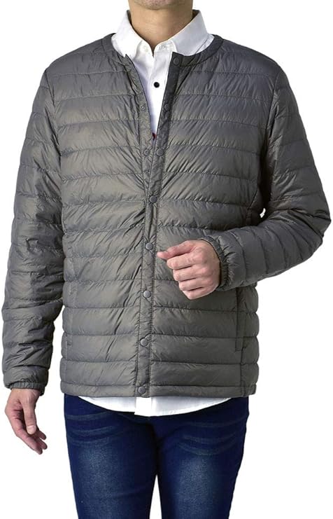 Amazon フラグオンクルー Flag On Crew インナーダウンジャケット メンズ ノーカラー ポケッタブル 撥水 衛生加工 b L グレー Gray コート ジャケット 通販 Amazon フラグオンクルー Flag On Crew インナーダウンジャケット メンズ ノーカラー ポケッタブル 撥水 衛生加工 b L グレー Gray コート ジャケット 通販