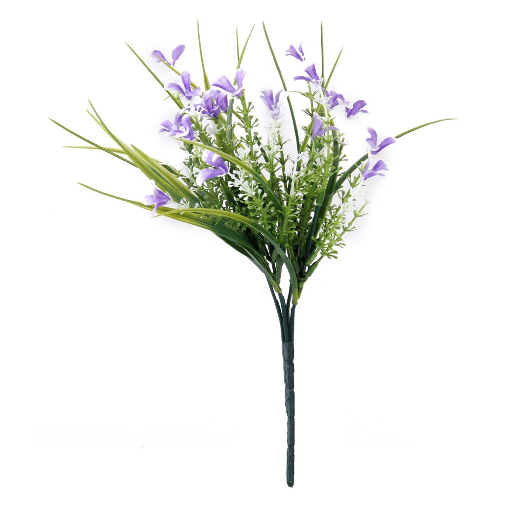 Optimuss Realistic Stimulation Pl tic Gladiolus Wedding Bouquet Posy Table Arrangement Home Decoration Purple