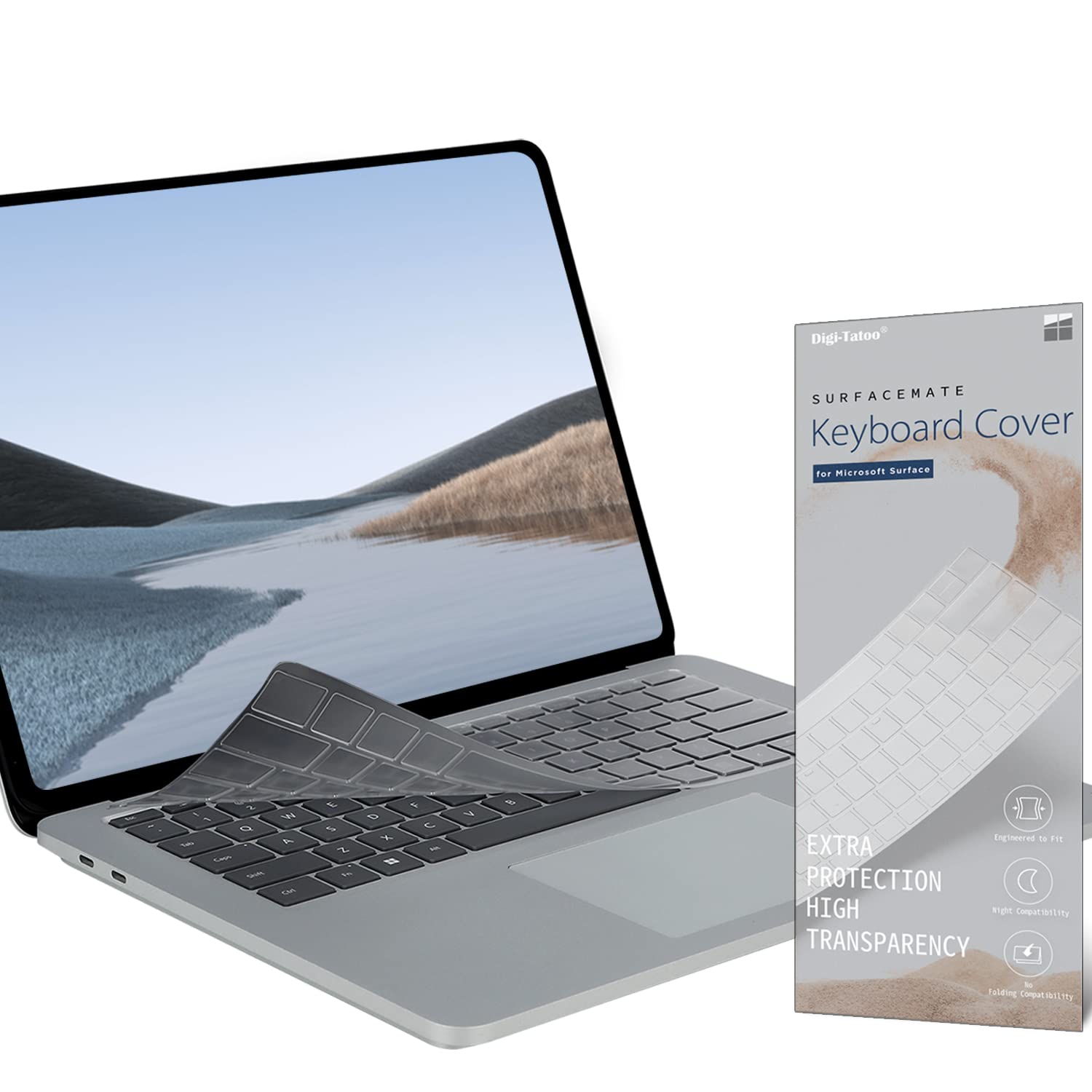 Keyboard Cover Protector for 2023 Microsoft Surface Laptop Studio 2/2022 Laptop Studio 14.4", Premium Ultra Thin, High Transparency Keyboard Skin Film, US Keyboard Layout [Clear TPU]