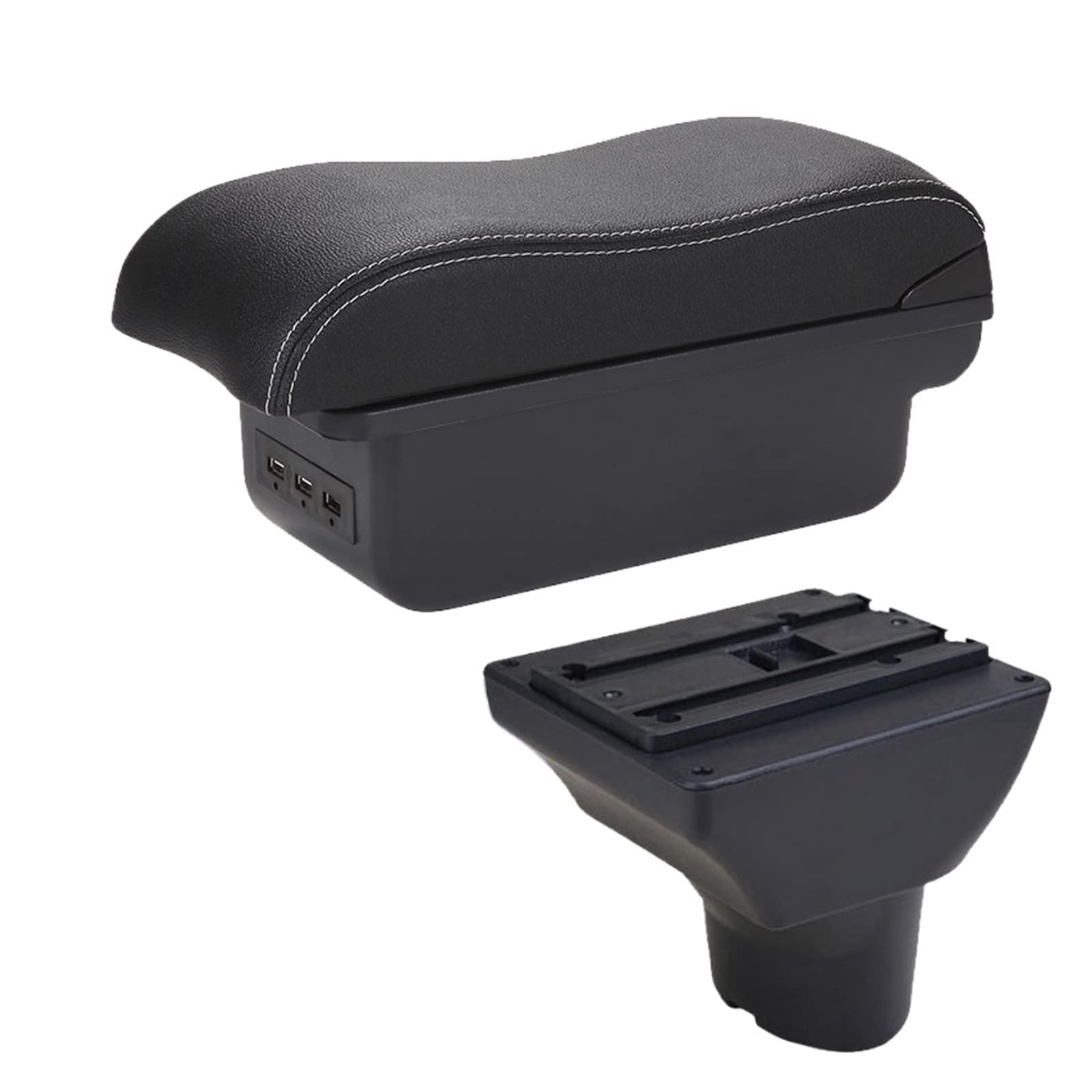 Baiqimv Armrest Box Storage Box Car Accessories Interior Parts Details Retrofit Parts Center Armrest Box For Hyundai I20(B3 3USB)