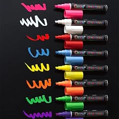 8 Pack Liquid Chalk Markers Dry Erase Markers Window Markers for Blackboards Chalkboard Menu Board Glass Car Window