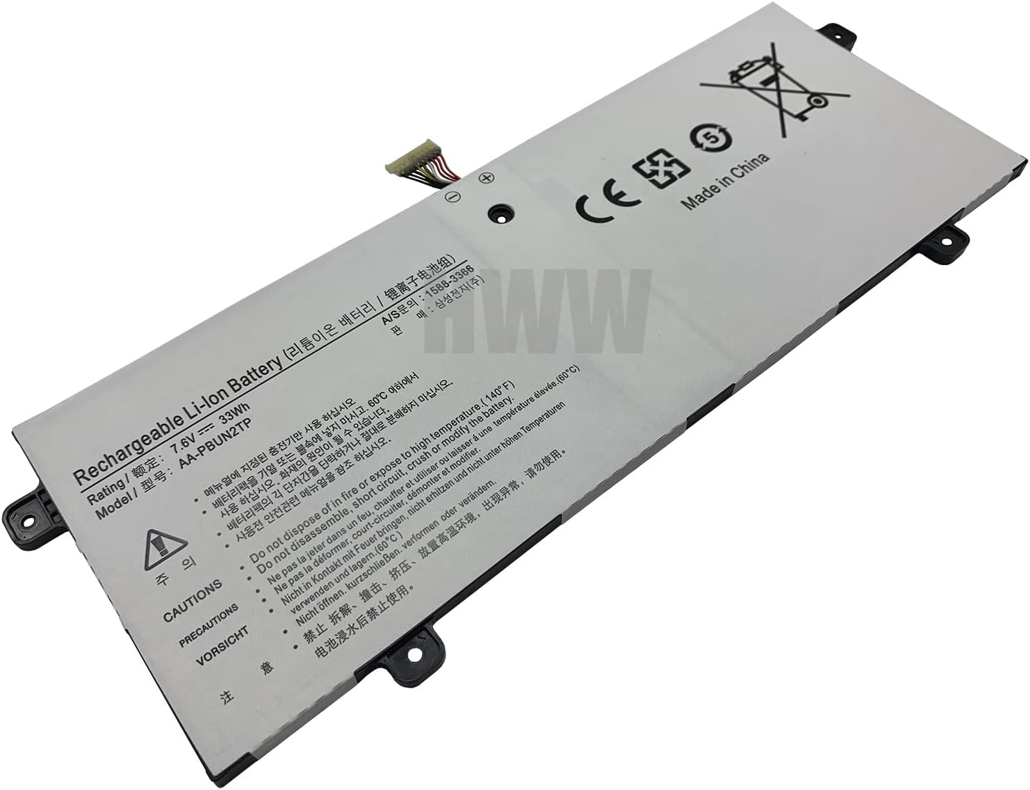 HWW New 7.6V 33Wh AA-PBUN2TP Battery Compatible with Samsung 500C XE500C13 XE500C13-S01US Series