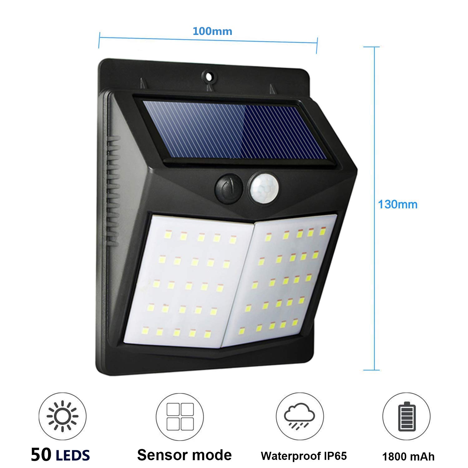 Luci Solari Da Esterno Con Sensore Di Movimento, Girevoli A 360 Impermeabili Ip65 122 Led 88242512