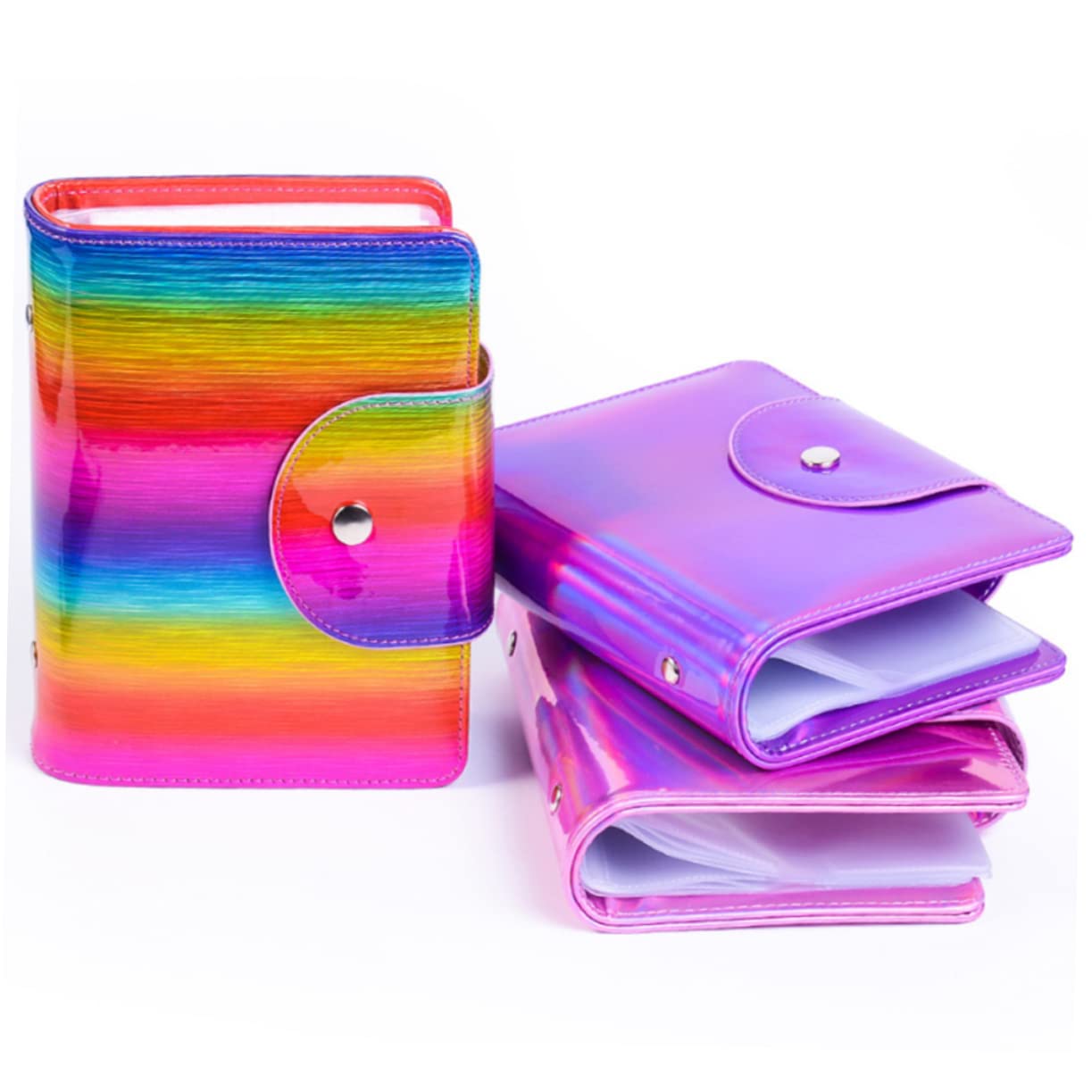 20 Tarjetas Bolsa de Almacenamiento Cuadrada de Cuero Práctica para Organizar Plantillas de Impresión de Uñas para Placas de Estampación de Uñas