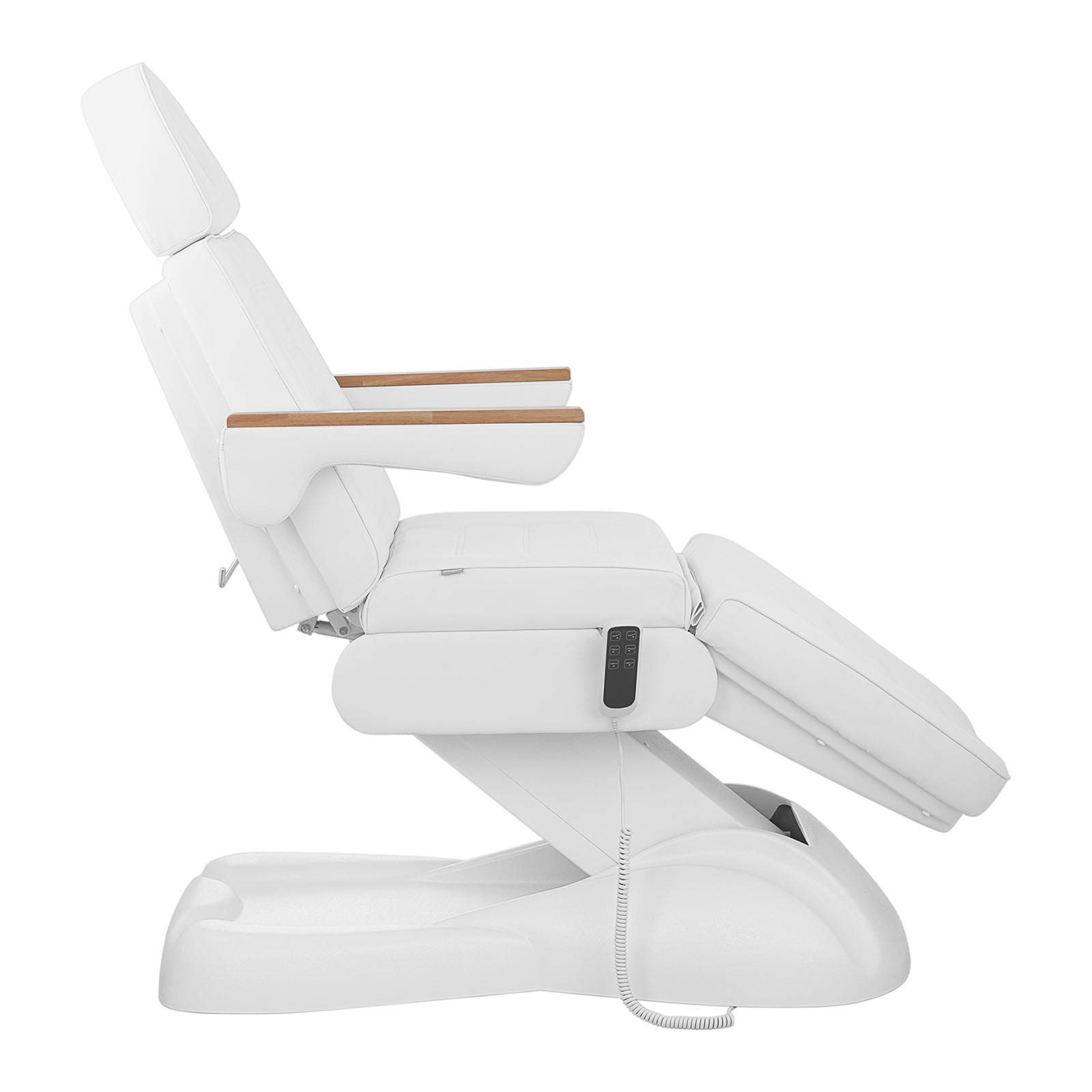 Physa Elektrische Kosmetikliege 3 motoren 300 W 203 x 62 x 64-86 cm 150 kg weiß Behandlungsliege Kosmetikstuhl Therapieliege Tattooliege