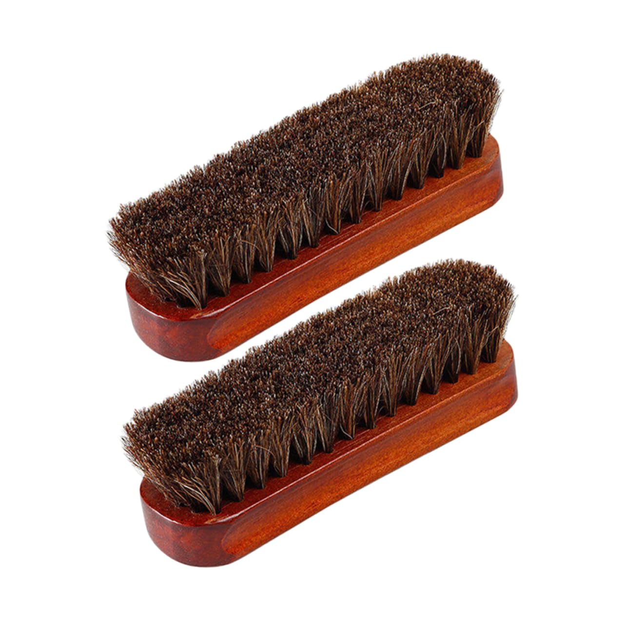 Ipetboom 4 Set Spazzola Per in Legno Pulitore Per Scarpe Spazzola Da Scarpe Pennello in Pelle Spazzole Per La Pulizia Pickele Per Scarpe Crine Di Cavallo 2 Pezzi*4