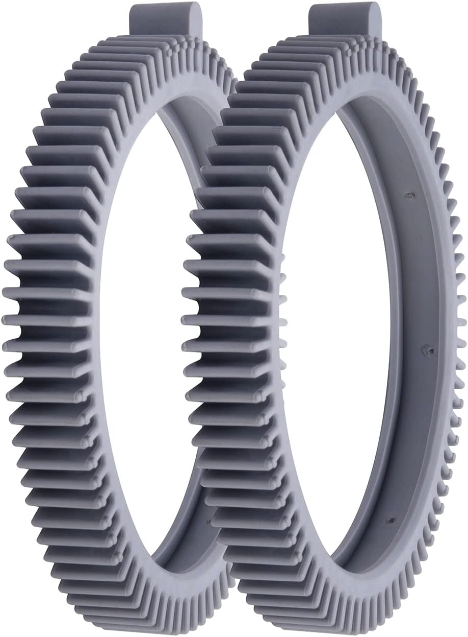 ATIE Pool Cleaner Front Tire PVXS11PK2-207 and Rear Tire PVXS16PK2-207 Combo Kit Fits Phoenix 4X PES42CSTX and AquaNaut 400, 450 Pool Cleaners (Pack of 2 Each)