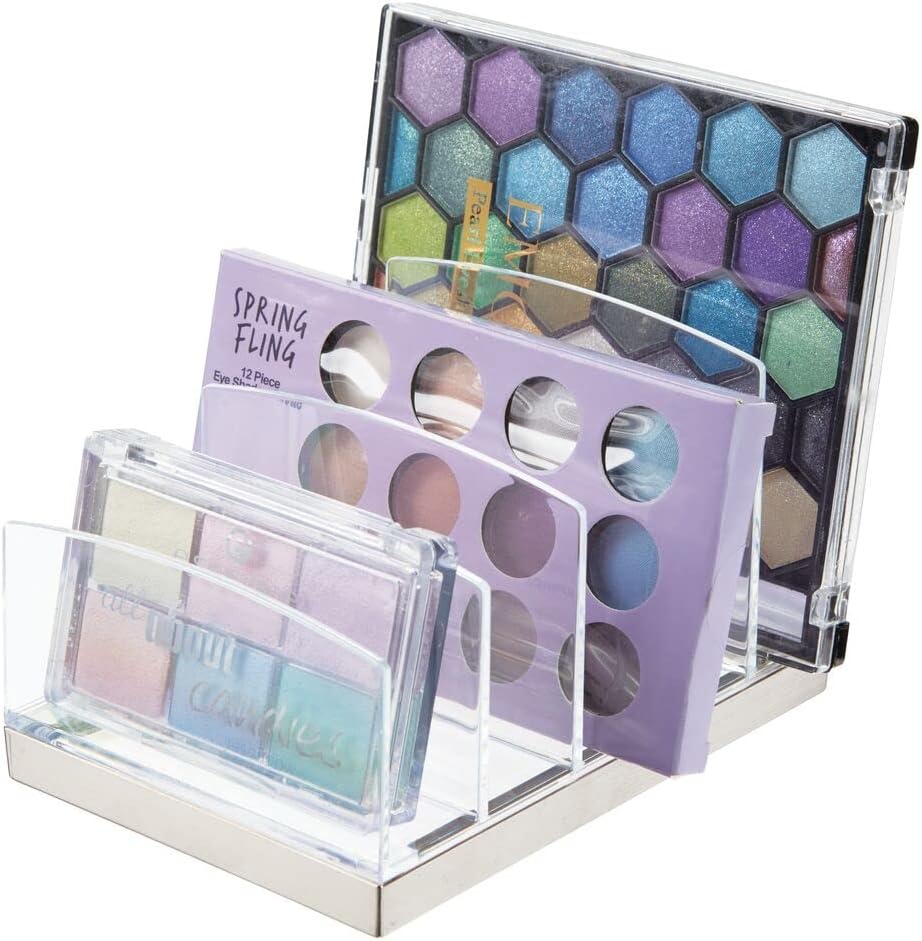 mDesign Plastic Makeup Organizer for Bathroom Countertops