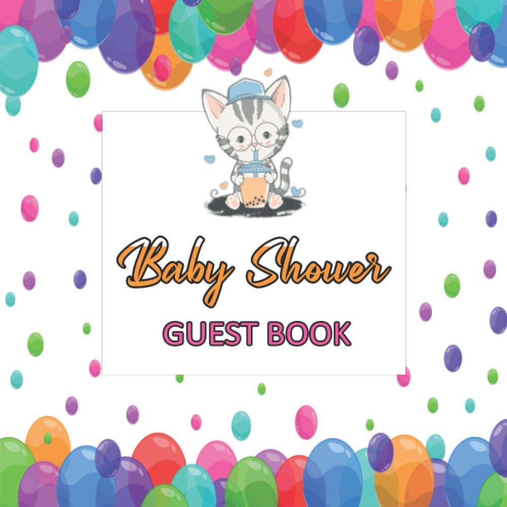 Baby Shower Guest Book: Cute Cover Theme Gift Log, Sign in Wishes for a Baby Advice for Parents