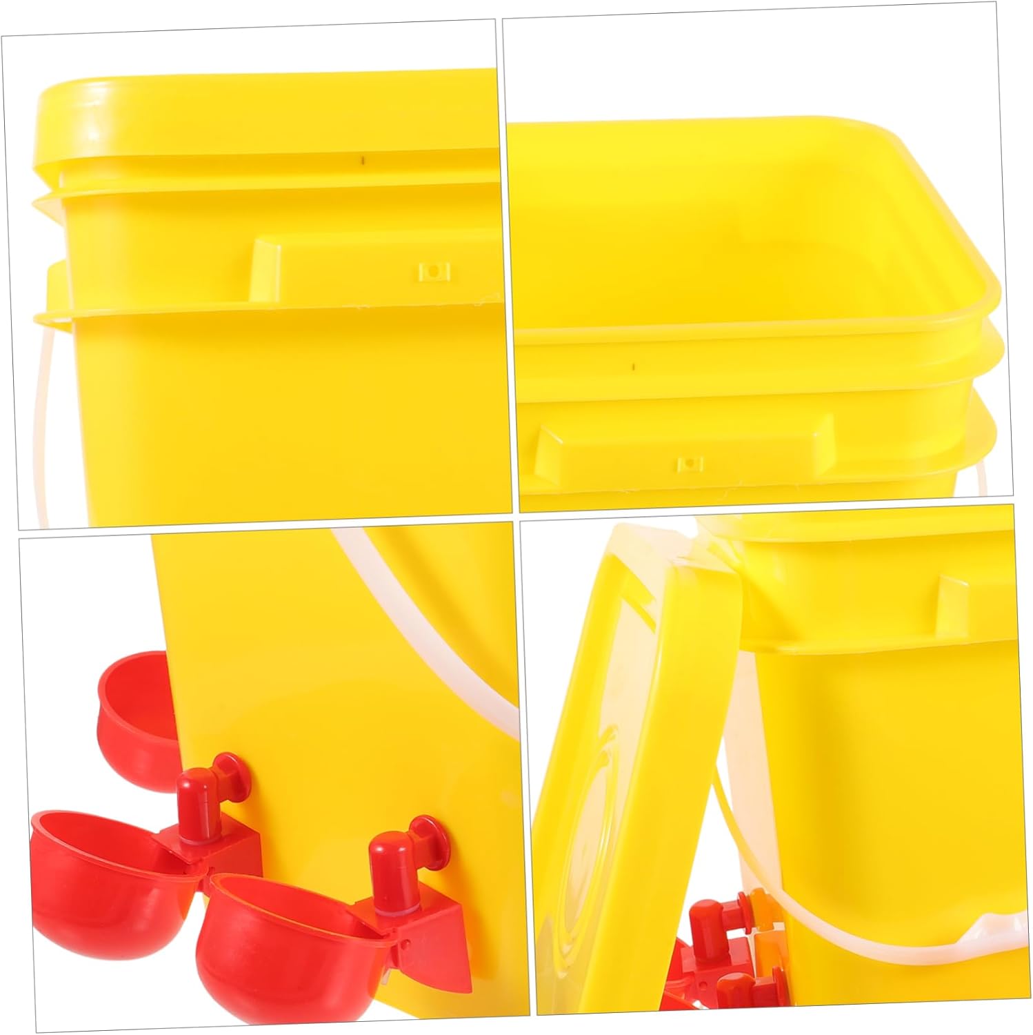 VANZACK Chick Feeder Automatic Chicken Trough Multi-Functional Poultry Feeder for Chickens