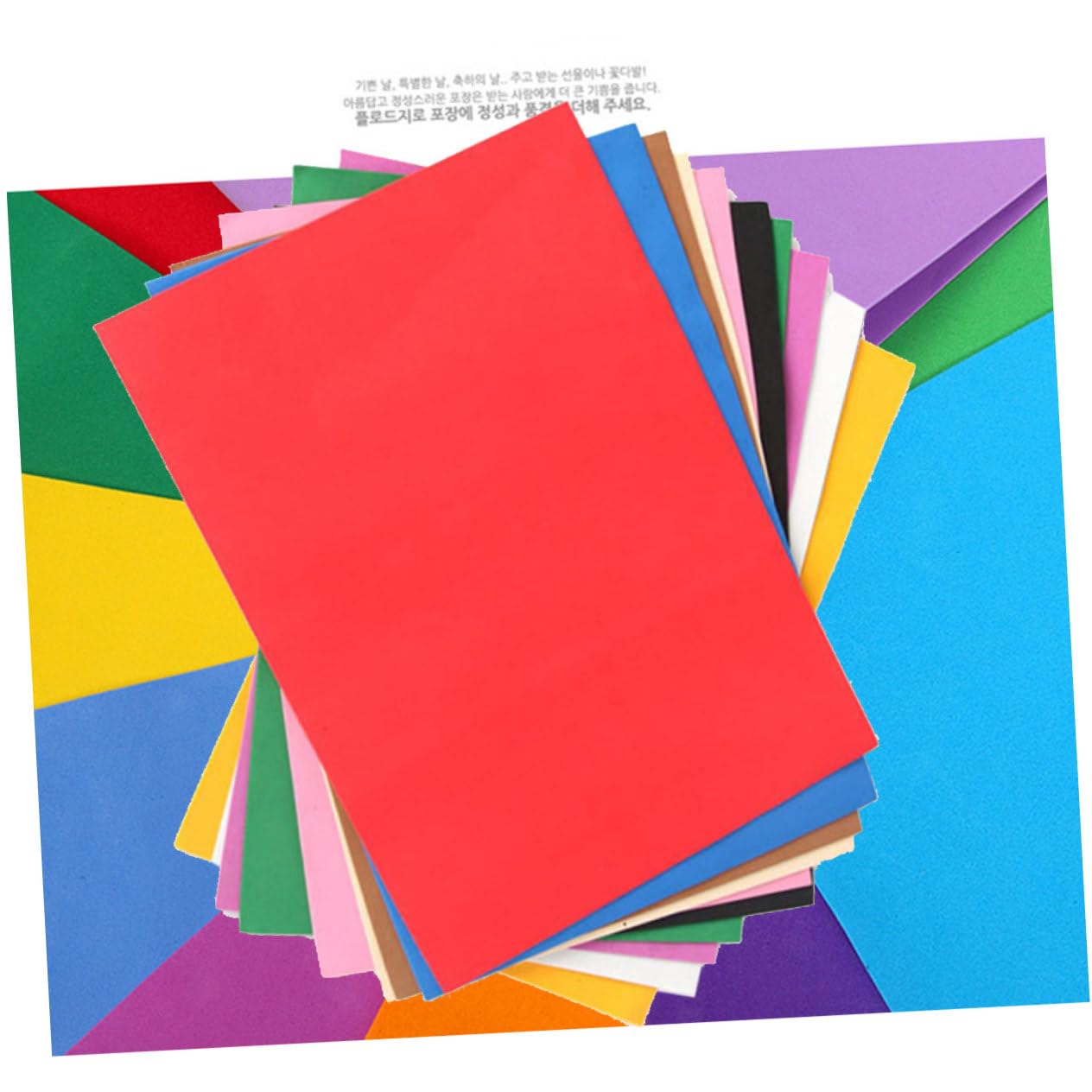 80pezzi Carta Eva Colorata per Scrapbooking e Fai Te Fogli Flessibili Non Adesivi per Creazioni Artistiche Colorate