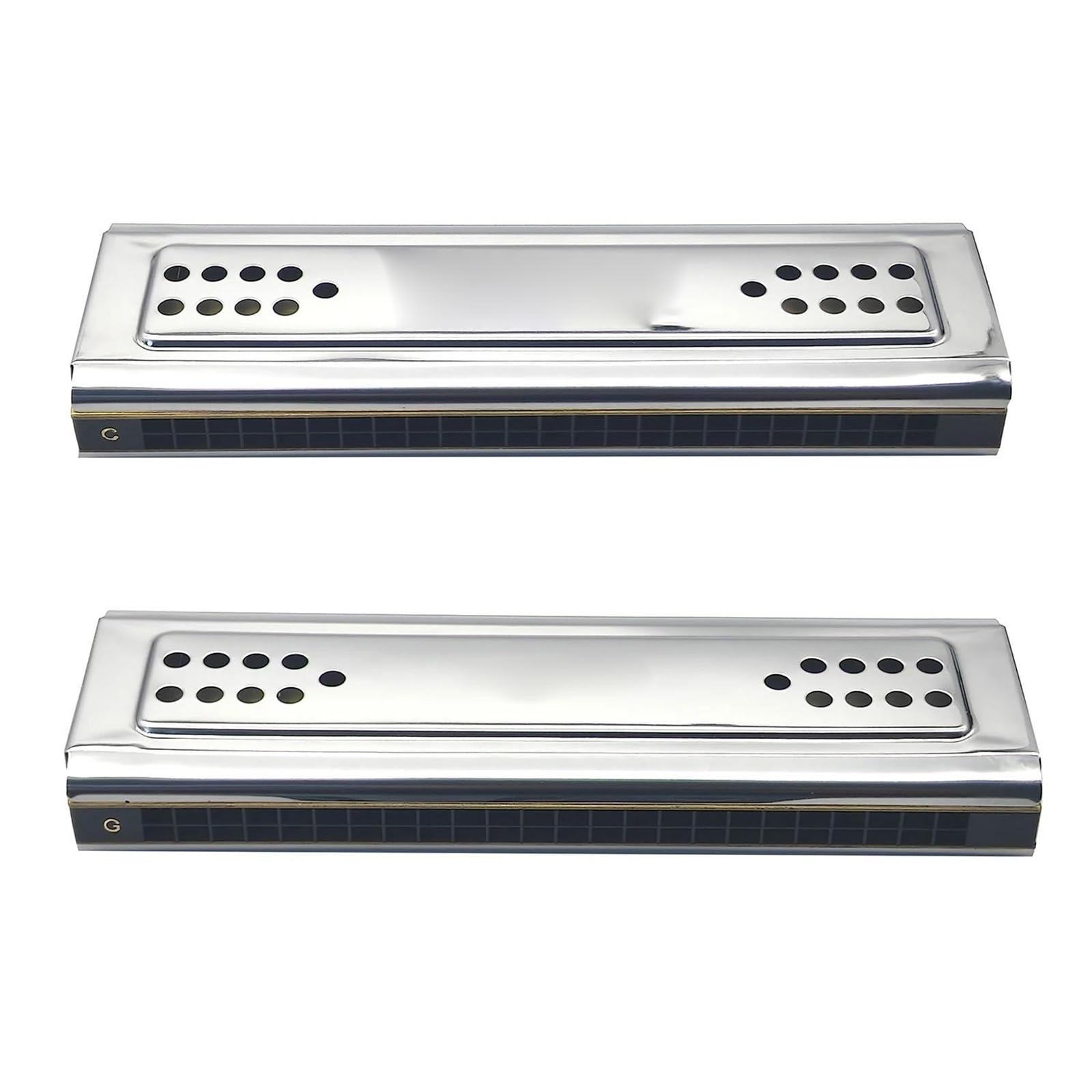 Armonica Blues Tremolo Per Armonica A 24 Fori (chiave Di C&G A Doppio Lato) | Organetto a bocca tremolo professionale per armonica a 24 fori (chiave di C&G a doppio lato)