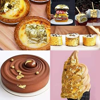 鑑定済み 金箔シート 200枚 24k 純金 食用可 ヘアー アクセサリー 料理 鑑定済み 金箔シート 200枚 24k 純金 食用可 ヘアー